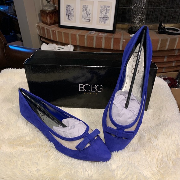 BCBG PARIS Zarine Blue Suede flats - Picture 1 of 7